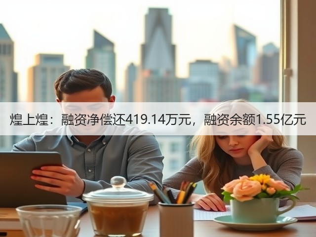 煌上煌：融资净偿还419.14万元，融资余额1.55亿元(图1)