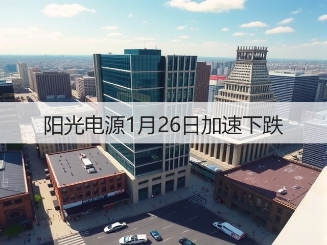 阳光电源1月26日加速下跌(图2)