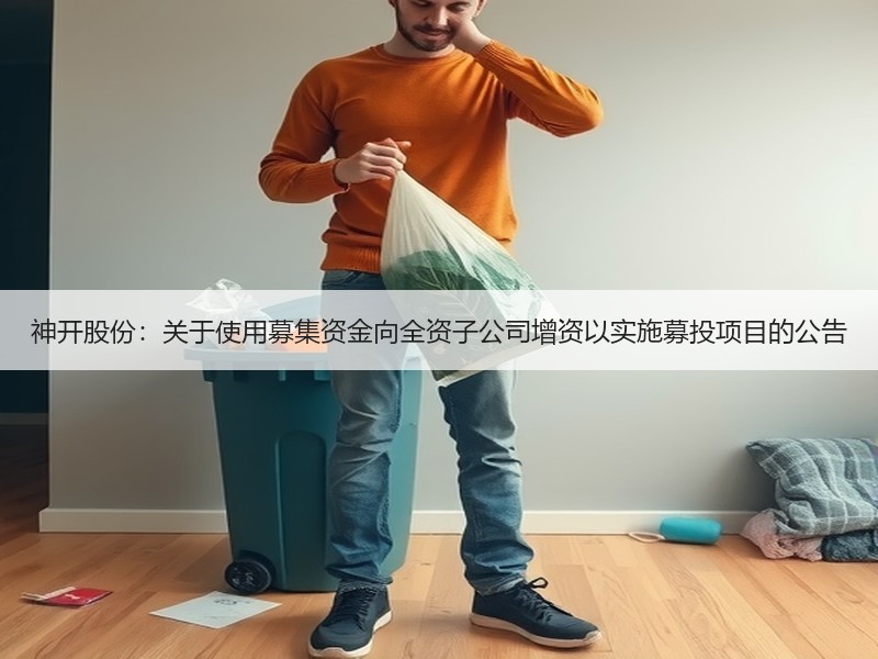 神开股份：关于使用募集资金向全资子公司增资以实施募投项目的公告