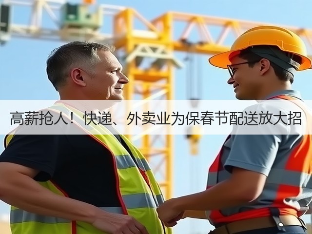 高薪抢人！快递、外卖业为保春节配送放大招(图1)