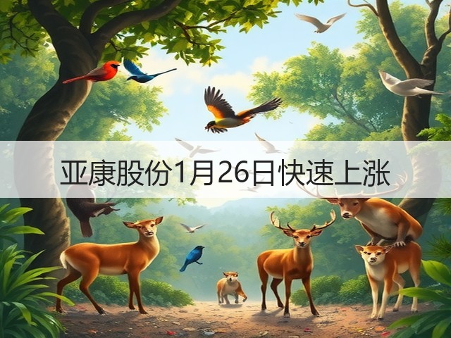 亚康股份1月26日快速上涨(图3) 亚康股份1月26日快速上涨(图3)