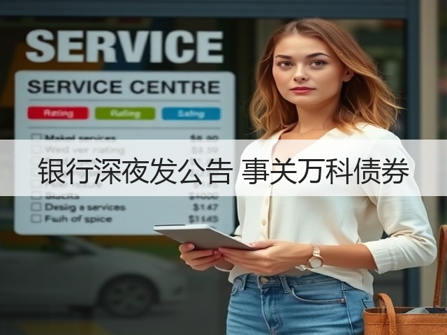 银行深夜发公告 事关万科债券(图1)