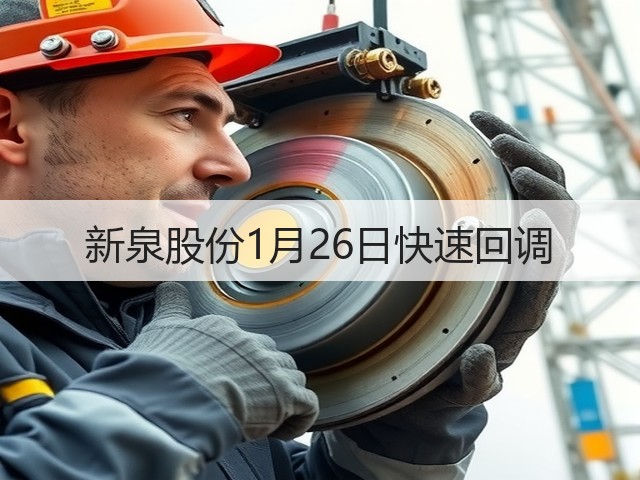 新泉股份1月26日快速回调(图2) 新泉股份1月26日快速回调(图2)