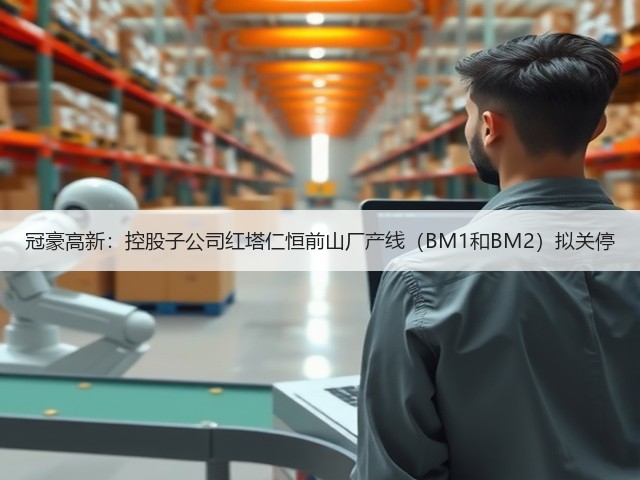 冠豪高新：控股子公司红塔仁恒前山厂产线（BM1和BM2）拟关停(图1)