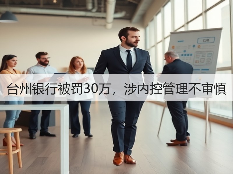 台州银行被罚30万，涉内控管理不审慎