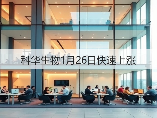 科华生物1月26日快速上涨(图2) 科华生物1月26日快速上涨(图2)