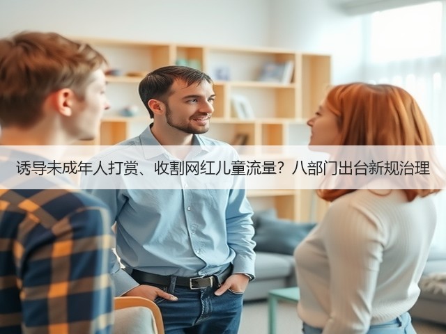 诱导未成年人打赏、收割网红儿童流量？八部门出台新规治理(图1)
