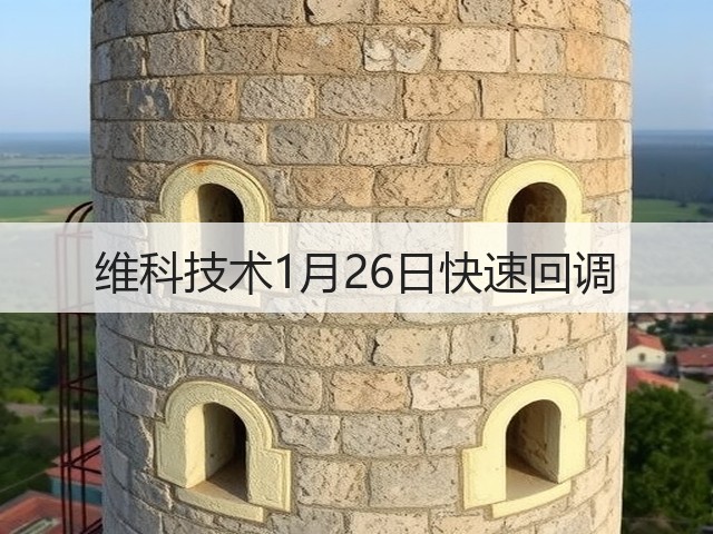 维科技术1月26日快速回调(图2)