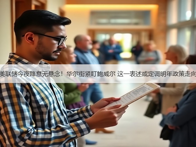美联储今夜降息无悬念！华尔街紧盯鲍威尔 这一表述或定调明年政策走向(图1)