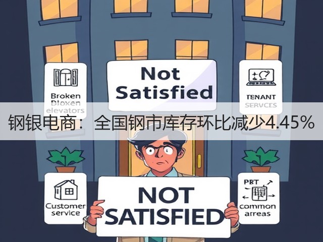钢银电商:全国钢市库存环比减少4.45%(图1) 钢银电商:全国钢市库存环比减少4.45%(图1)