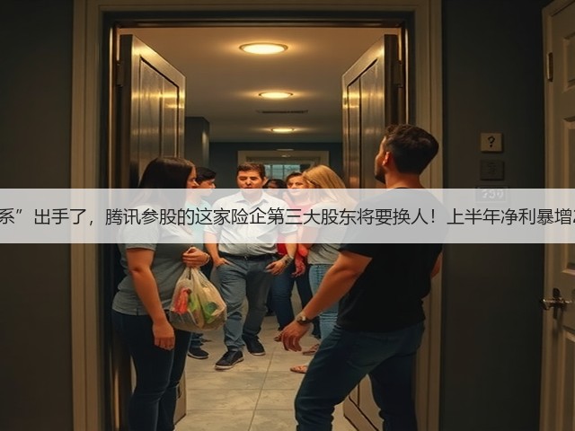 “美的系”出手了，腾讯参股的这家险企第三大股东将要换人！上半年净利暴增2353%(图1)