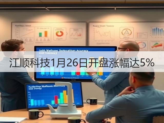 江顺科技1月26日开盘涨幅达5%(图1)
