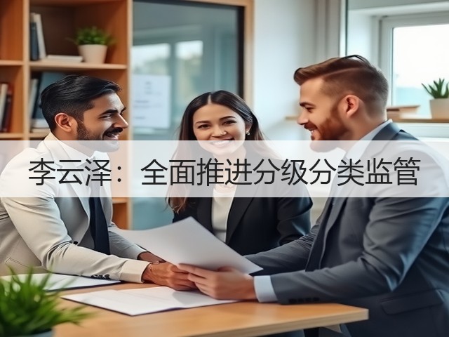 李云泽:全面推进分级分类监管(图1) 李云泽:全面推进分级分类监管(图1)
