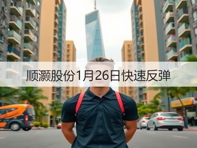 顺灏股份1月26日快速反弹(图2) 顺灏股份1月26日快速反弹(图2)
