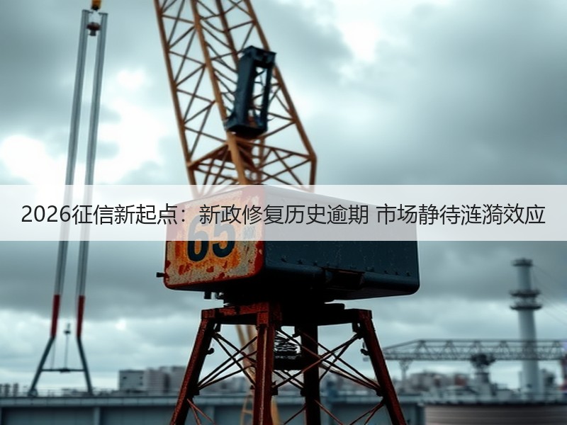 2026征信新起点：新政修复历史逾期 市场静待涟漪效应