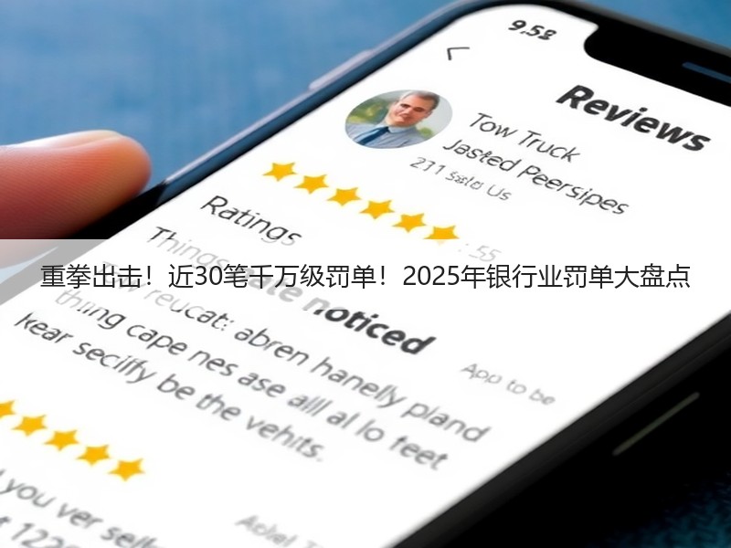 重拳出击！近30笔千万级罚单！2025年银行业罚单大盘点