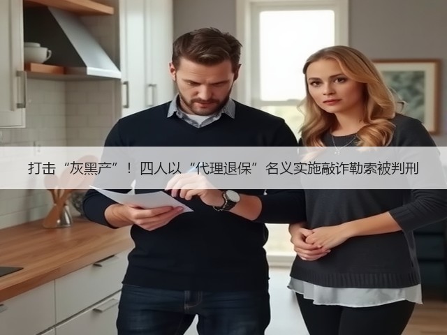 打击“灰黑产”!四人以“代理退保”名义实施敲诈勒索被判刑(图1) 打击“灰黑产”!四人以“代理退保”名义实施敲诈勒索被判刑(图1)