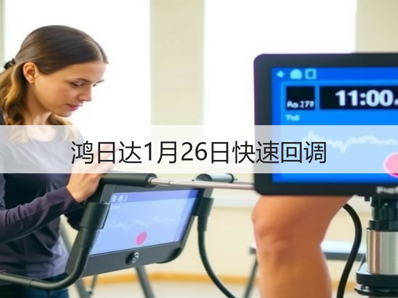 鸿日达1月26日快速回调