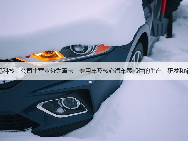 汉马科技：公司主营业务为重卡、专用车及核心汽车零部件的生产、研发和销售(图2)
