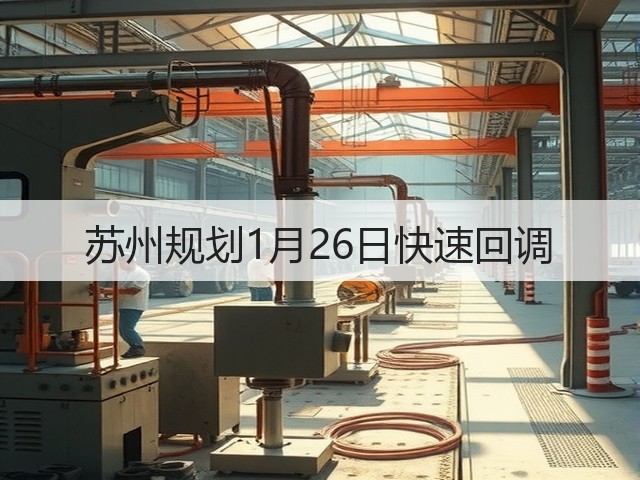 苏州规划1月26日快速回调(图3)