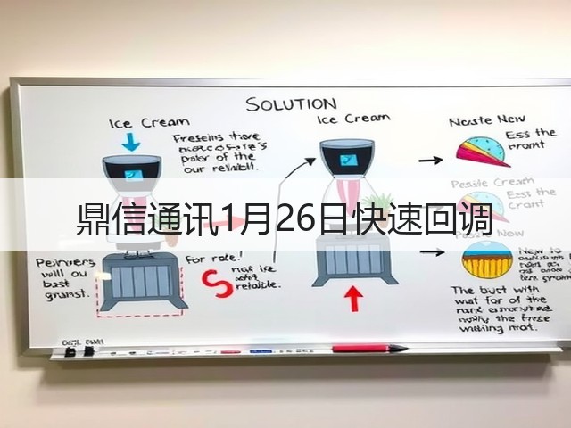 鼎信通讯1月26日快速回调(图2) 鼎信通讯1月26日快速回调(图2)