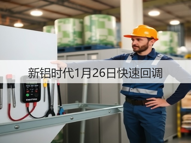 新铝时代1月26日快速回调
