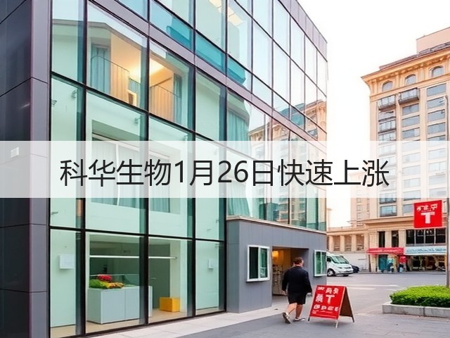 科华生物1月26日快速上涨(图3) 科华生物1月26日快速上涨(图3)