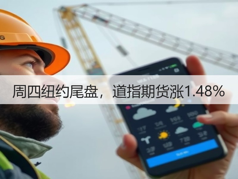 周四纽约尾盘，道指期货涨1.48%