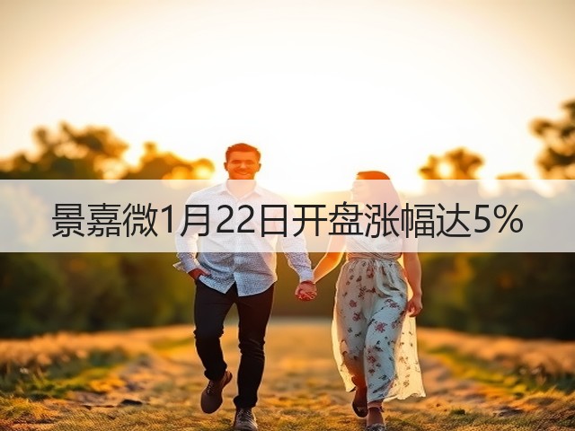 景嘉微1月22日开盘涨幅达5%(图1)