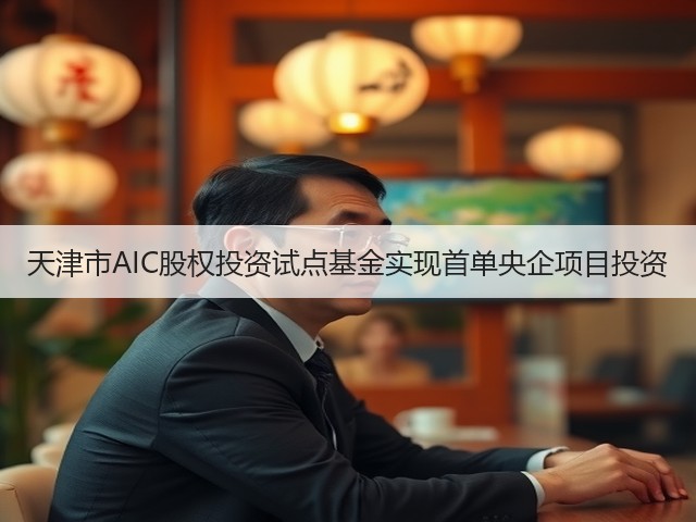 天津市AIC股权投资试点基金实现首单央企项目投资(图1) 天津市AIC股权投资试点基金实现首单央企项目投资(图1)