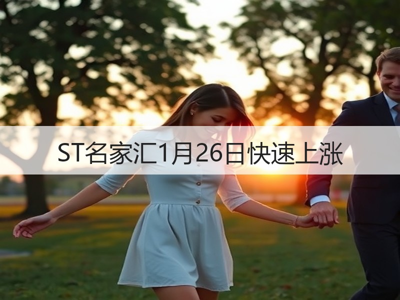 ST名家汇1月26日快速上涨