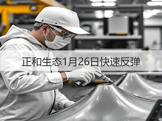 正和生态1月26日快速反弹(图2)