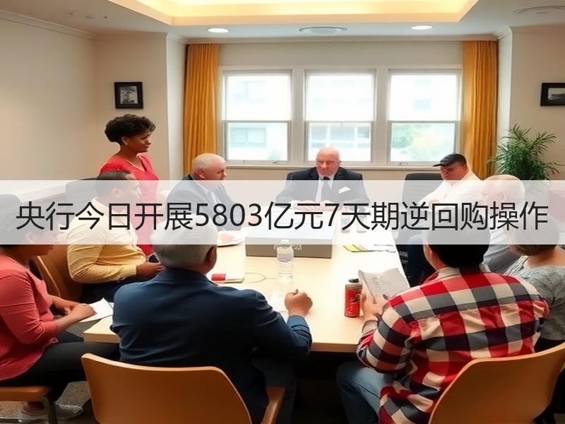 央行今日开展5803亿元7天期逆回购操作