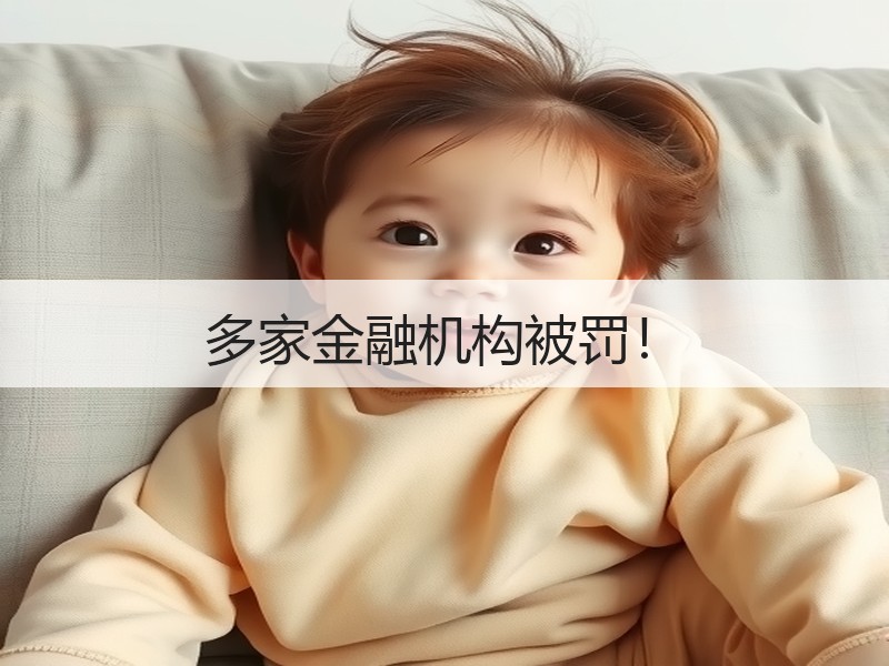 多家金融机构被罚！