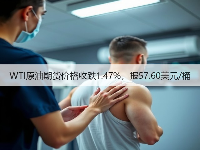 WTI原油期货价格收跌1.47%，报57.60美元/桶(图1)