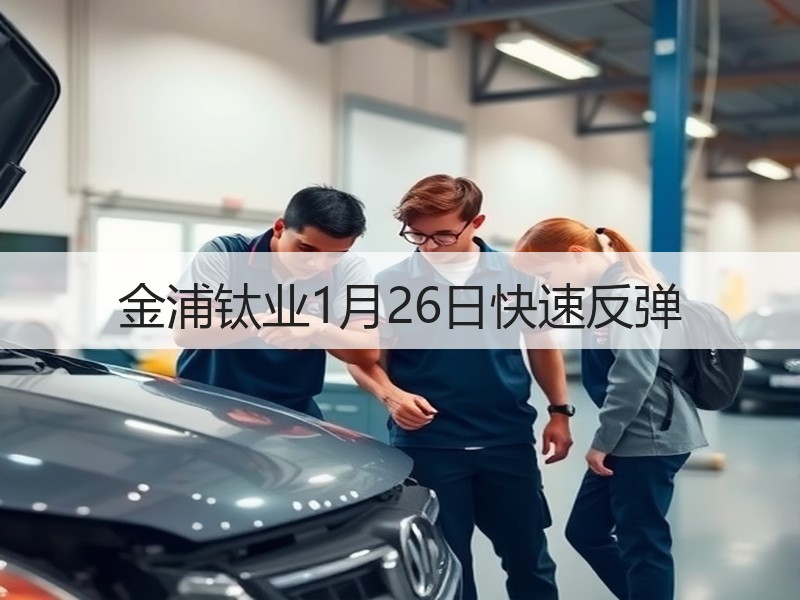 金浦钛业1月26日快速反弹