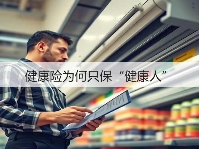 健康险为何只保“健康人”(图1)
