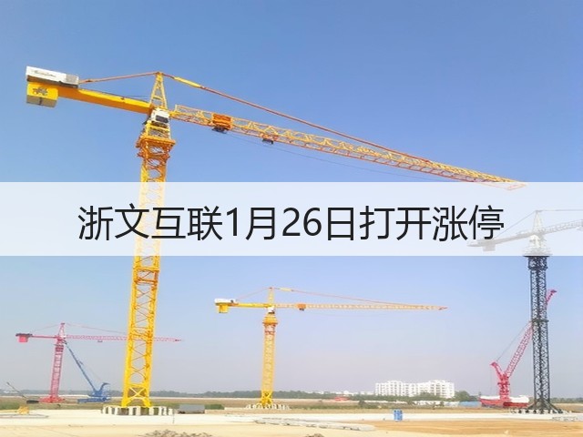 浙文互联1月26日打开涨停(图2) 浙文互联1月26日打开涨停(图2)