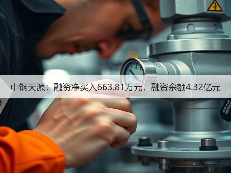 中钢天源：融资净买入663.81万元，融资余额4.32亿元