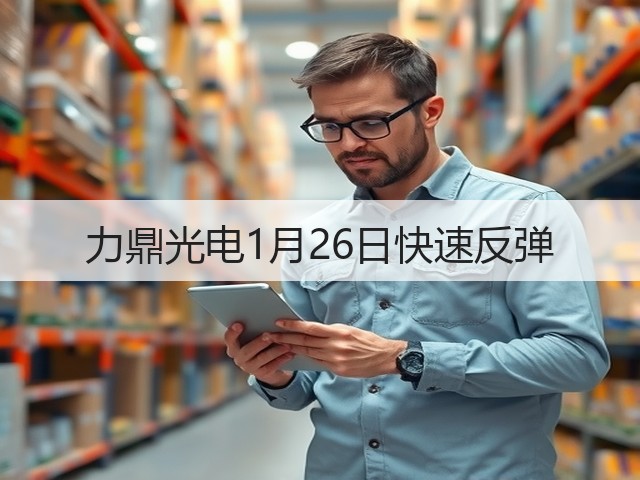 力鼎光电1月26日快速反弹(图1)
