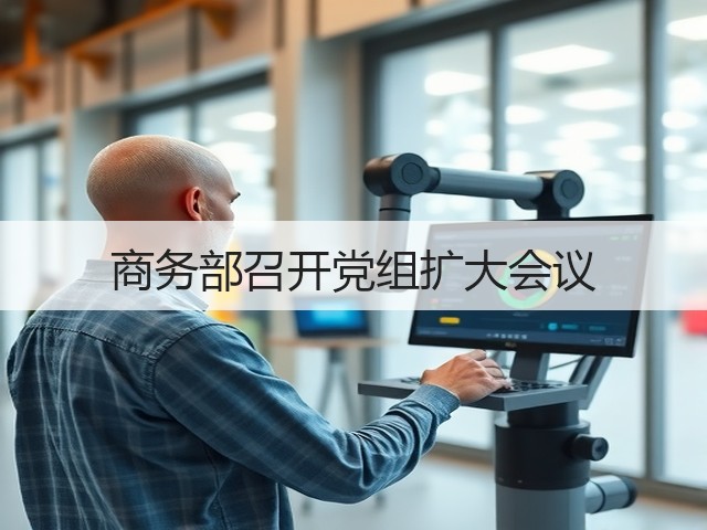 商务部召开党组扩大会议(图1) 商务部召开党组扩大会议(图1)