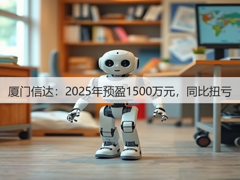 厦门信达：2025年预盈1500万元，同比扭亏
