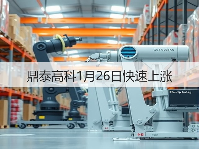 鼎泰高科1月26日快速上涨(图2)