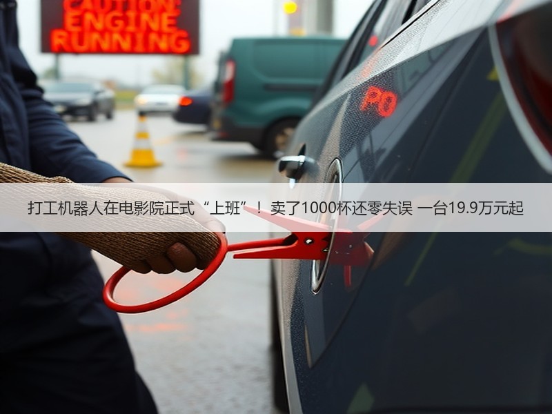 打工机器人在电影院正式“上班”！卖了1000杯还零失误 一台19.9万元起