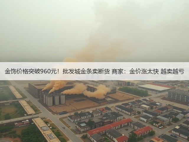 金饰价格突破960元!批发城金条卖断货 商家:金价涨太快 越卖越亏(图3) 金饰价格突破960元!批发城金条卖断货 商家:金价涨太快 越卖越亏(图3)