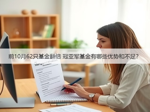 前10月62只基金翻倍 冠亚军基金有哪些优势和不足?(图3) 前10月62只基金翻倍 冠亚军基金有哪些优势和不足?(图3)