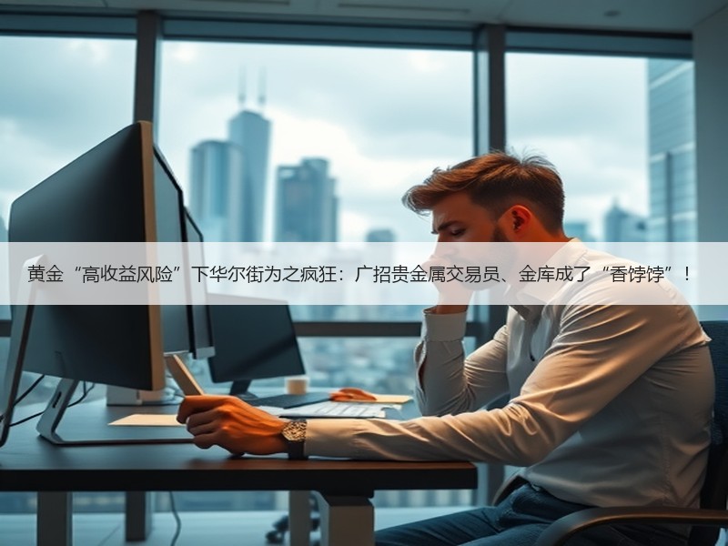 黄金“高收益风险”下华尔街为之疯狂：广招贵金属交易员、金库成了“香饽饽”！