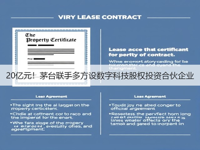 20亿元！茅台联手多方设数字科技股权投资合伙企业(图1)