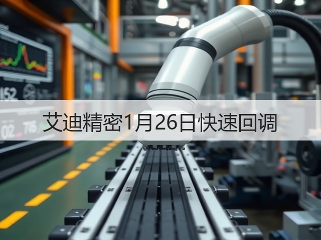 艾迪精密1月26日快速回调(图1) 艾迪精密1月26日快速回调(图1)