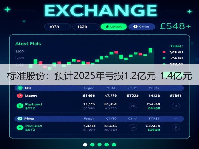 标准股份：预计2025年亏损1.2亿元-1.4亿元